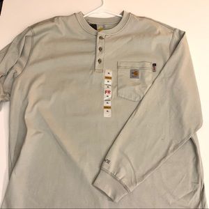 NWT Carhartt Flame-Resistant Force® Cotton Henley